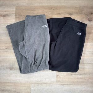 The North Face Women’s Fleece Pants - Gray and Black